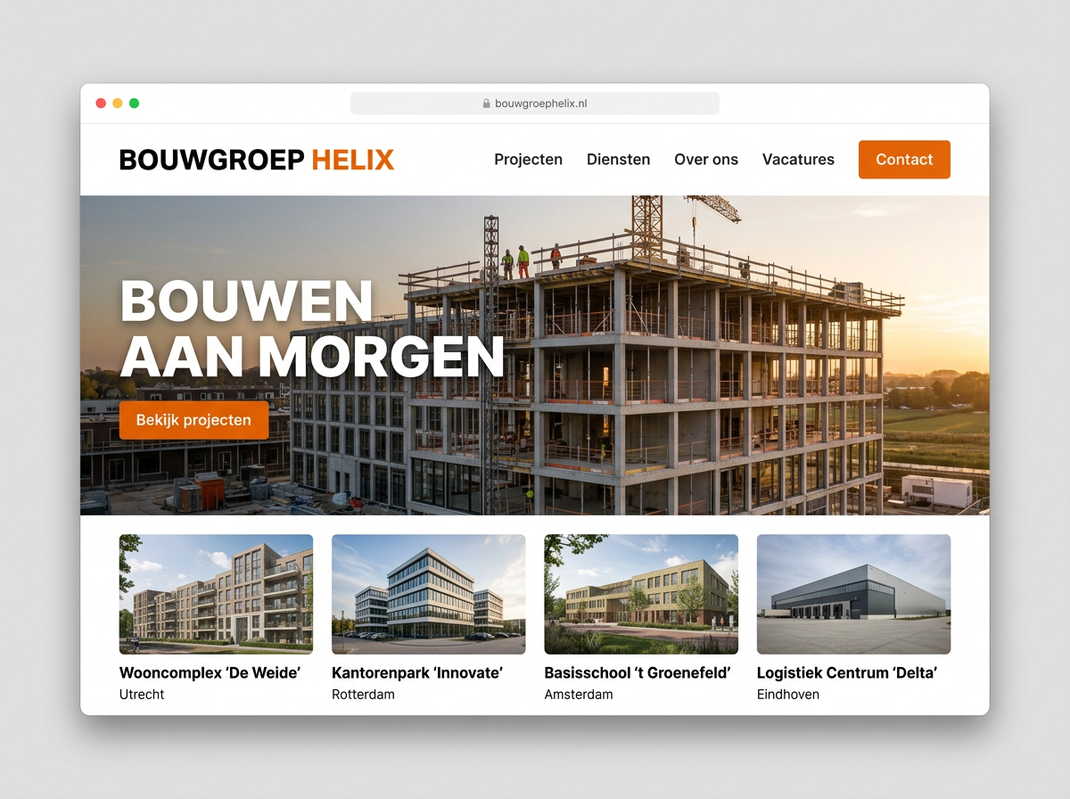 Bouwgroep Helix, Bouw · Corporate