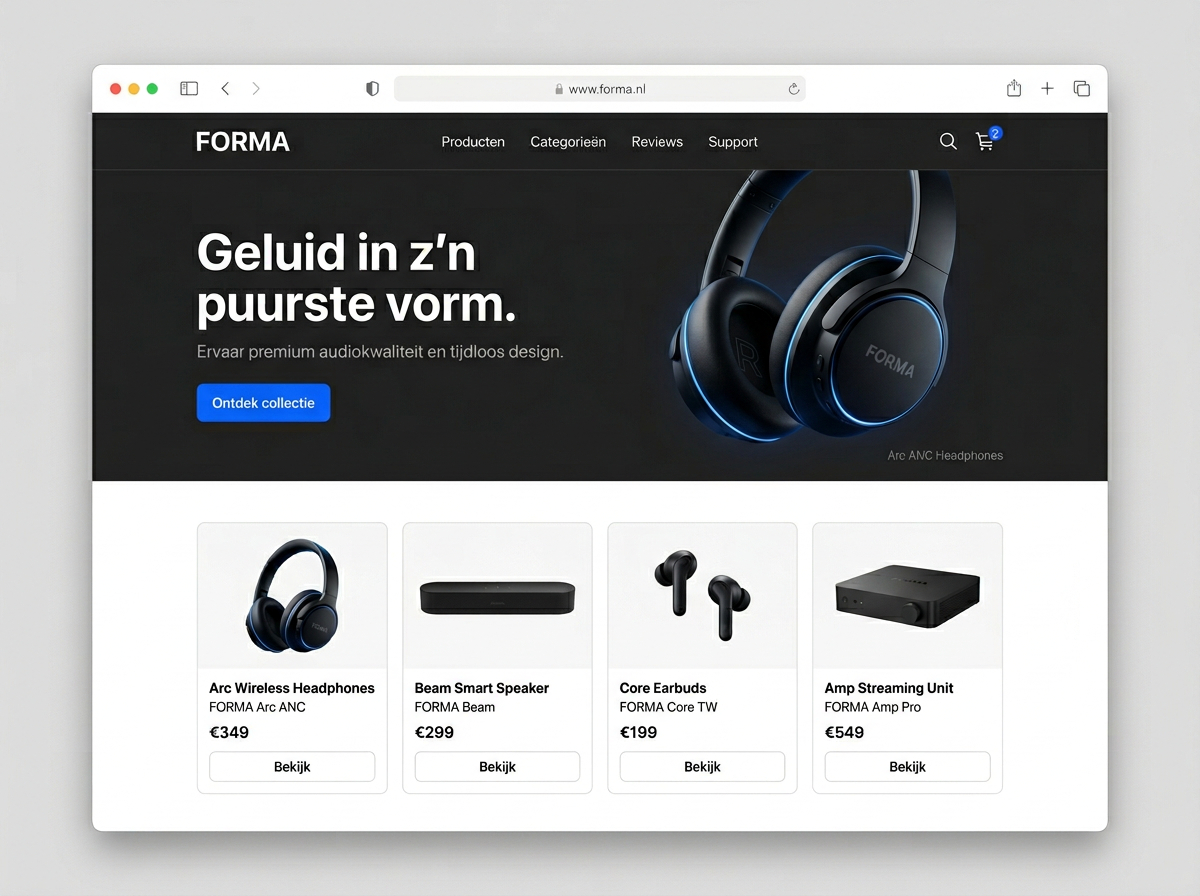 Forma Electronics, Tech · Webshop