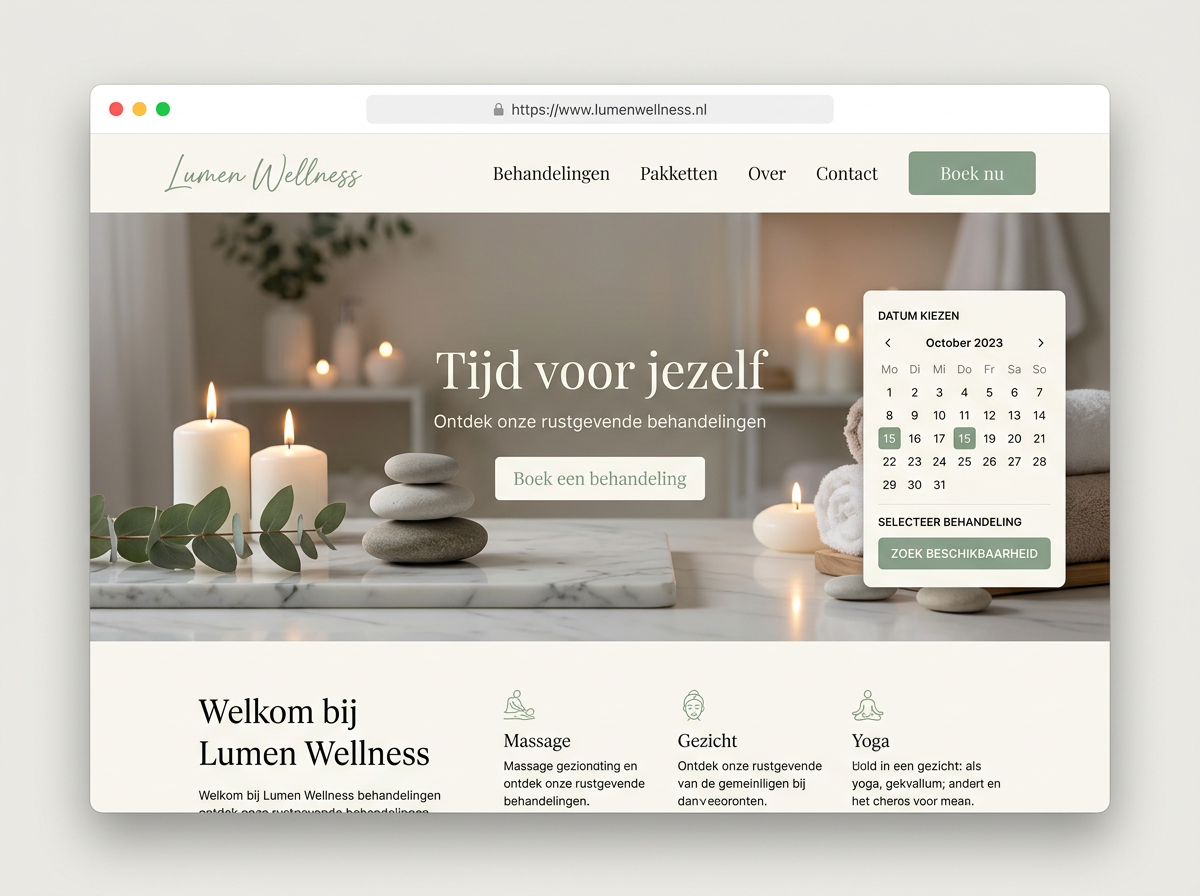 Lumen Wellness, Wellness · Booking